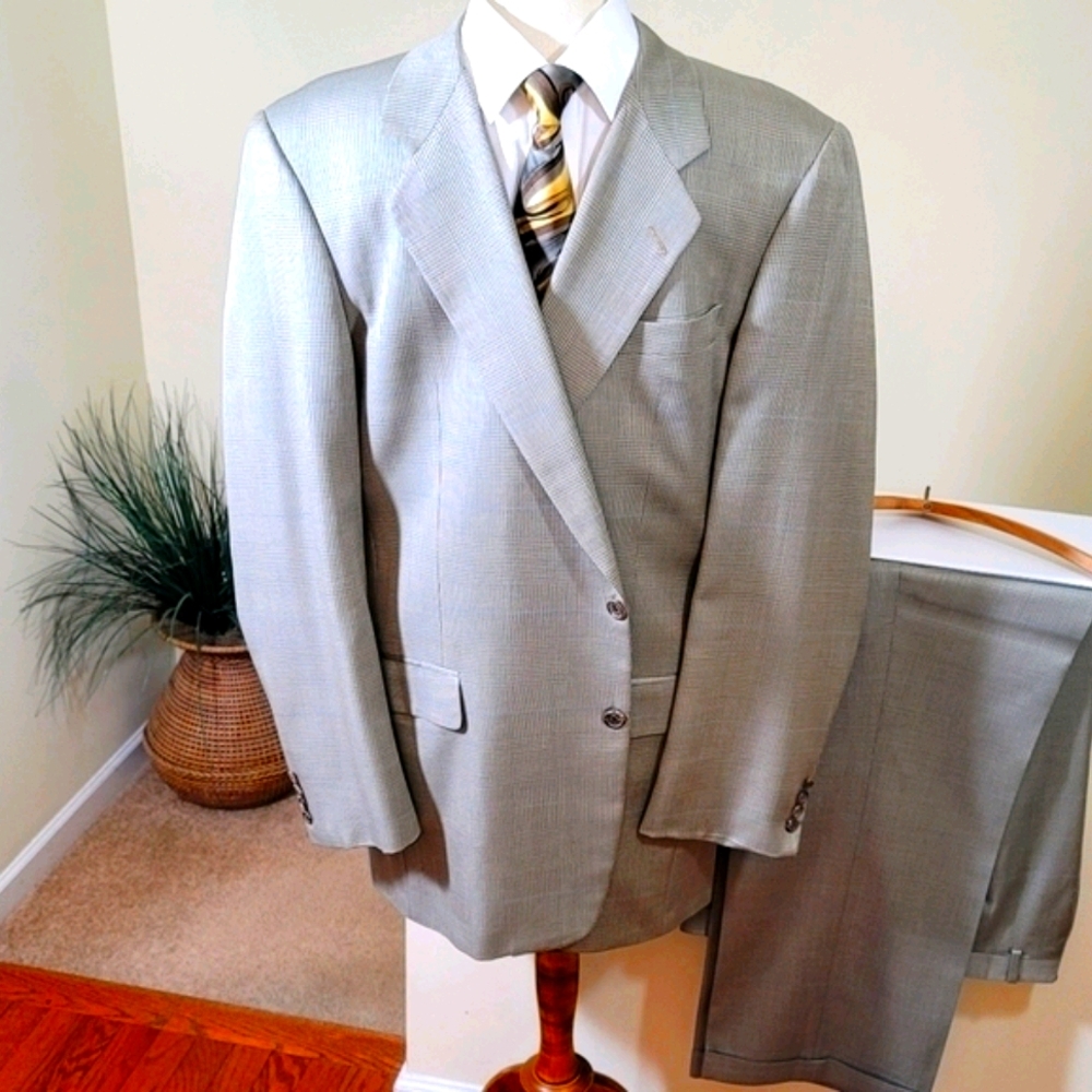Hickey Freeman Windowpane Suit - Picture 5 of 10